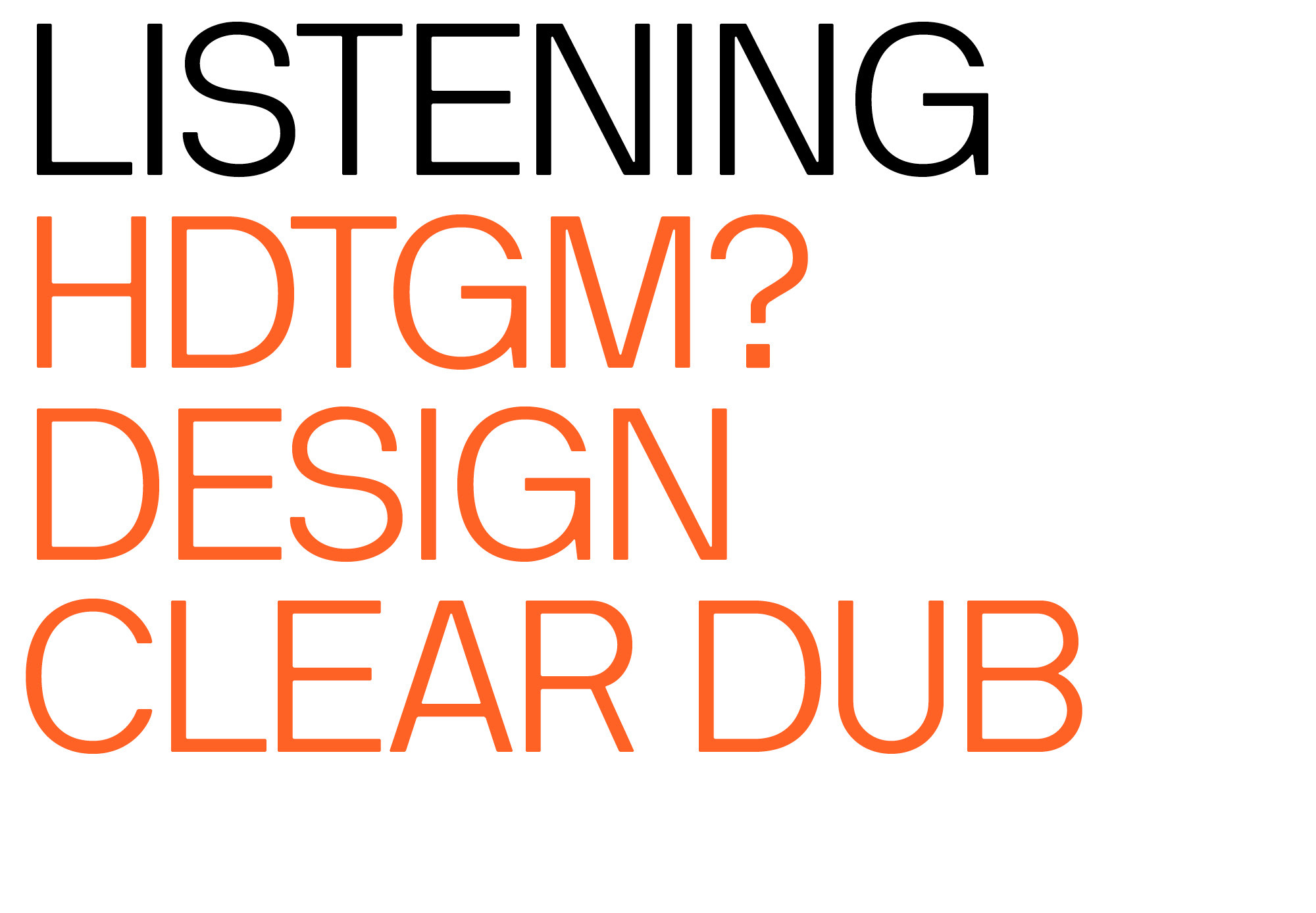 Clear Design Insolation Diaries Volume18 Listening